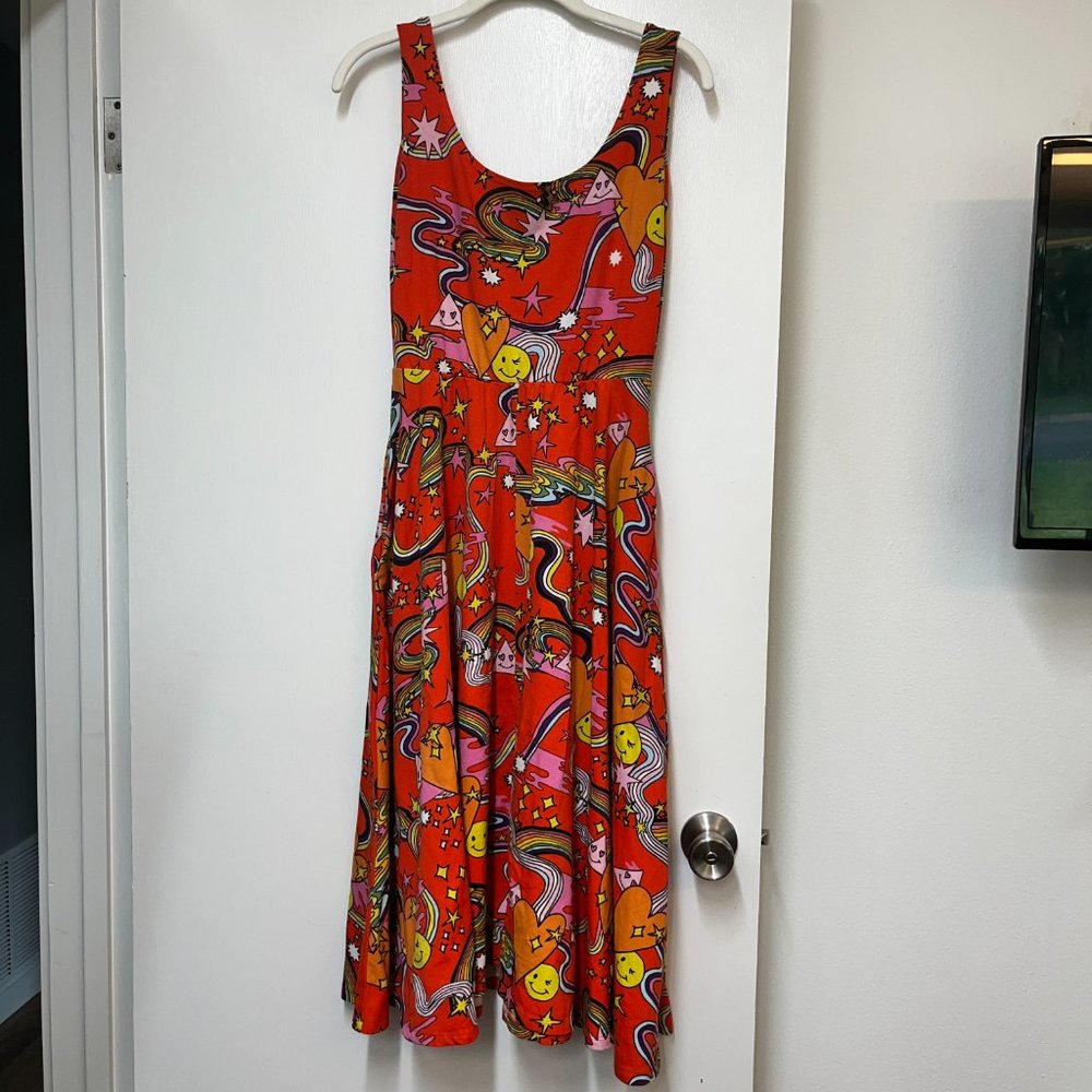 Nooworks Vacation Better Days dress -Rare Red! Medium